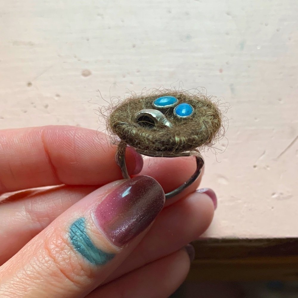 Unique Bird’s Nest Ring